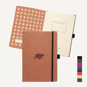 Dingbats* Hardcover Eco-Friendly Notebook Hardcover Wildlife Collection Brown